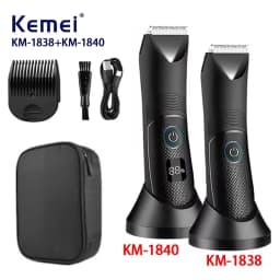 Kemei KM-1838 KM-1840 Groin Area Hair Trimmer Lawn Mower Ceramic Blade Waterproof Wet Dry Clippers Pubic Armpit Body Hair Razor