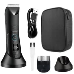 Kemei KM-1838 KM-1840 Groin Area Hair Trimmer Lawn Mower Ceramic Blade Waterproof Wet Dry Clippers Pubic Armpit Body Hair Razor