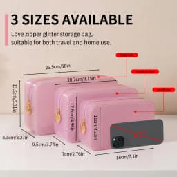 MIYIN NewPortable Cosmetic Waterproof Bag PVC Fashion Transparent Travel Bags Large Capacity Toiletry Bag