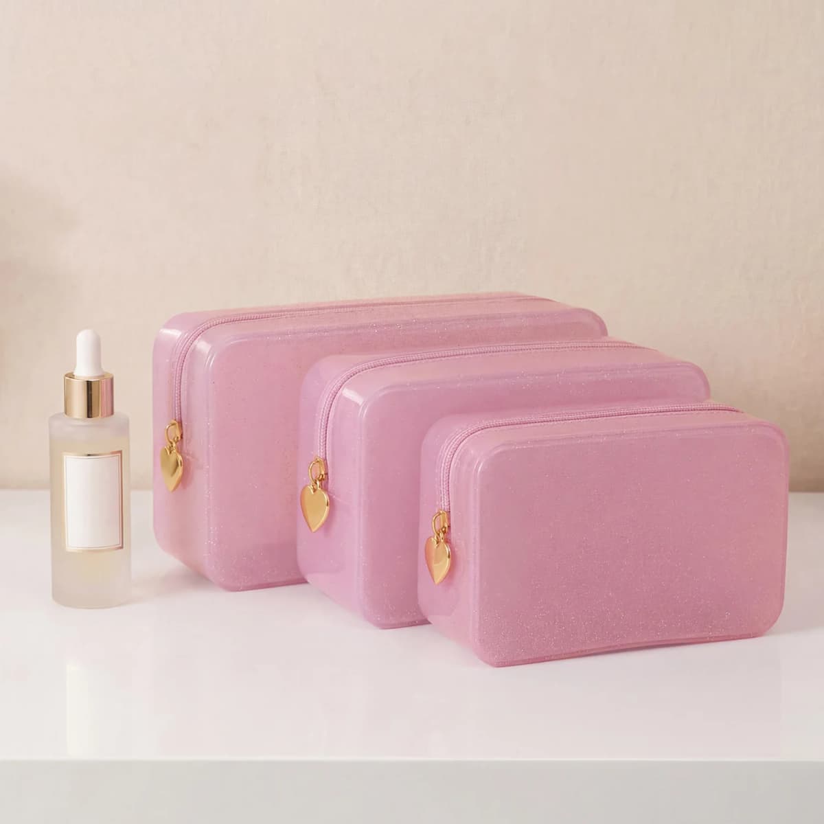 MIYIN NewPortable Cosmetic Waterproof Bag PVC Fashion Transparent Travel Bags Large Capacity Toiletry Bag