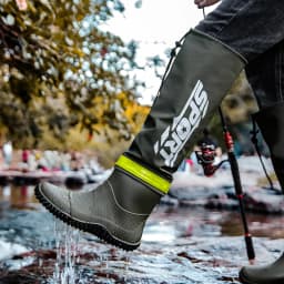 Men's Rain Boots Fashion High-Top Rain Boots For Outer Wear Long-Tube Waterproof And Non-Slip Couple Style Outdoor Fishing Boots