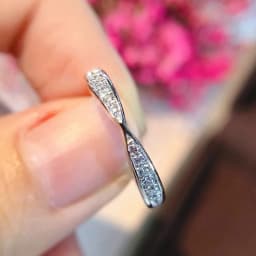 Moissanite Ring S925 Silver D Clarity Gold Plating Pass The Diamond Tester Gift GRA Certificate Twist Arm Double End Open Ring