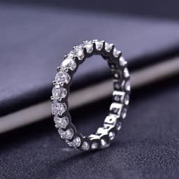 Moissanite Ring S925 Silver D Clarity Gold Plating Pass The Diamond Tester Gift GRA Certificate Twist Arm Double End Open Ring