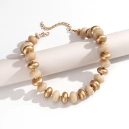 Fashion Crack Geometric Oval Beads Choker Necklace Unique Acrylic Abacus Bead Collar Necklaces Novelty Party Jewelry Gifts