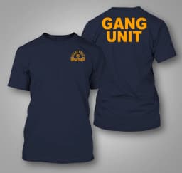 Police Dallas Gang Unit Department US - Custom Men's Back and Front T-Shirt Tee