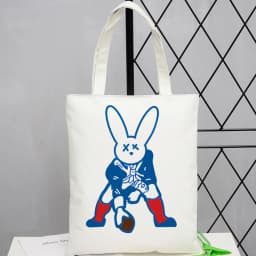 Bad Bunny tote bag einkaufstasche personnalisable foldable reusable shoulder femme