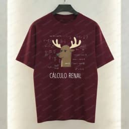 Witty Nerdy Math Cotton T-Shirt Clever Spanish Joke Deer Print Casual Tops Funny Vintage Tee Classic Fashion Men's Clothing