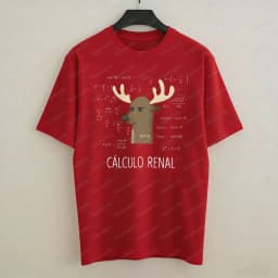Witty Nerdy Math Cotton T-Shirt Clever Spanish Joke Deer Print Casual Tops Funny Vintage Tee Classic Fashion Men's Clothing