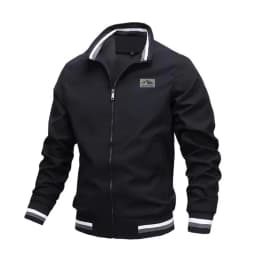 Spring and Autumn Men's Stand-Up Collar Casual Jacket for Outdoor Activities Men's Windproof Cycling, Fishing, Hiking Stretchy C