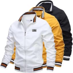Spring and Autumn Men's Stand-Up Collar Casual Jacket for Outdoor Activities Men's Windproof Cycling, Fishing, Hiking Stretchy C