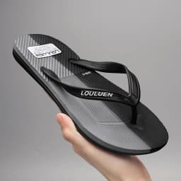 Color Blocked Flip Flops Summer Men's Shoes Vacation Beach Shoes Soft House Slides Wear Resistant Slip Resistant Lightweight