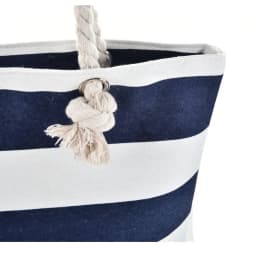 Striped Beach Tote Bag Large Capacity Canvas Shoulder Bag Foldable Zipper Travel Handbag For Travel Work Beach Gym Store