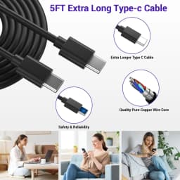 Australian Standard Charger 25W USB-C Fast Charger for Samsung Type-C Charging with 5FT Cable for Samsung for Galaxy
