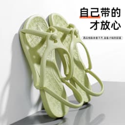 Upgraded Foldable Travel Slippers Unisex EVA Flip Flops Hotel Non Slip Bathroom Indoor Outdoor Portable Lightweight Comfortable