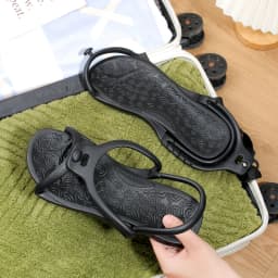 Upgraded Foldable Travel Slippers Unisex EVA Flip Flops Hotel Non Slip Bathroom Indoor Outdoor Portable Lightweight Comfortable