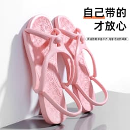 Upgraded Foldable Travel Slippers Unisex EVA Flip Flops Hotel Non Slip Bathroom Indoor Outdoor Portable Lightweight Comfortable