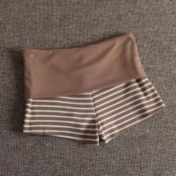 Casual Stripe Elastic Shorts Female Skinny Fold Over Low-waisted Mini Short Slim Bottoms Summer Ladies Homewear Lounge Shorts
