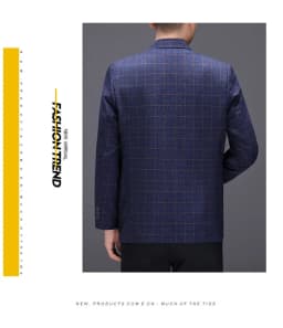 Blazer Fashionable Outdoor Travel Camping Youthful Wedding Versatile Host for Campus Leisure Korean Style Checkered Men's Blazer