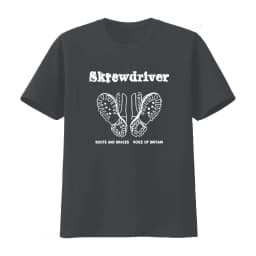 Screwdriver Inspired Boots and Braces Voice of Britain T Shirt Streetwear Graphic Men's Clothing Women's 2026 Summer New T Shirt
