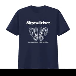 Screwdriver Inspired Boots and Braces Voice of Britain T Shirt Streetwear Graphic Men's Clothing Women's 2026 Summer New T Shirt