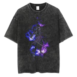 Japanese Anime Naruto Vintage Tshirt Harajuku Streetwear Men Washed T-Shirt Cotton Tops Fashion Summer Short Sleeve Tees Shirts