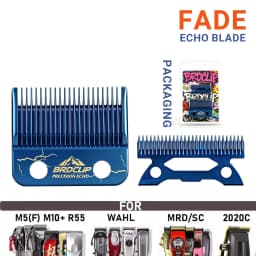 BRDCLIP Blue Echo Blade 808C Professional Electric Hair Clipper Replaceable Blade for 8148、M10、R77F、BRD-106、108、FA1C、X1、V