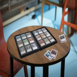 360 Cards Trading Card Binder 9-Pocket PU Leather Album, Portable Card Holder for TCG Game Cards Sports Cards, Collector Album