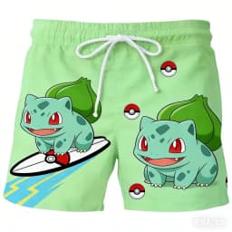2026 Summer Hot Selling Anime Pok É Mon Multiple Choice Personalized Shorts Adult and Children Fashion Casual Sports Shorts