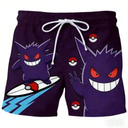 2026 Summer Hot Selling Anime Pok É Mon Multiple Choice Personalized Shorts Adult and Children Fashion Casual Sports Shorts
