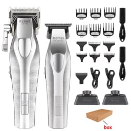 Kemei Baber Professional Hair Clipper Hair Cutting Machine With Charging Base Electric Trimmers For Men Gift KM-1798 3023-702