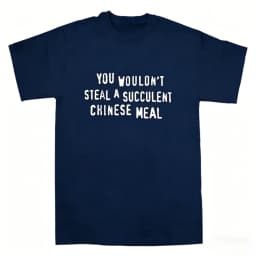 You Wouldnt Steal A Succulent Chinese Meal Funny Meme T-Shirt Aesthetic Men's Clothing Women's Clothing 2026 Summer New T Shirt