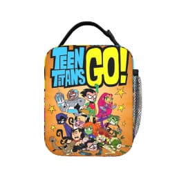 Teen Titans Go Team Comic Insulated Lunch Bag Thermal Bag Reusable,Meal Container Portable Tote Lunch Box Men Women Office