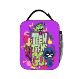 Teen Titans Go Team Comic Insulated Lunch Bag Thermal Bag Reusable,Meal Container Portable Tote Lunch Box Men Women Office