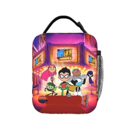 Teen Titans Go Team Comic Insulated Lunch Bag Thermal Bag Reusable,Meal Container Portable Tote Lunch Box Men Women Office