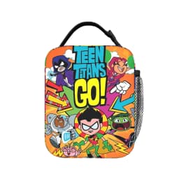 Teen Titans Go Team Comic Insulated Lunch Bag Thermal Bag Reusable,Meal Container Portable Tote Lunch Box Men Women Office