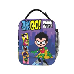 Teen Titans Go Team Comic Insulated Lunch Bag Thermal Bag Reusable,Meal Container Portable Tote Lunch Box Men Women Office