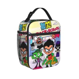 Teen Titans Go Team Comic Insulated Lunch Bag Thermal Bag Reusable,Meal Container Portable Tote Lunch Box Men Women Office