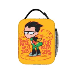 Teen Titans Go Team Comic Insulated Lunch Bag Thermal Bag Reusable,Meal Container Portable Tote Lunch Box Men Women Office