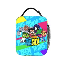 Teen Titans Go Team Comic Insulated Lunch Bag Thermal Bag Reusable,Meal Container Portable Tote Lunch Box Men Women Office
