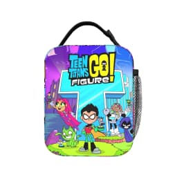 Teen Titans Go Team Comic Insulated Lunch Bag Thermal Bag Reusable,Meal Container Portable Tote Lunch Box Men Women Office