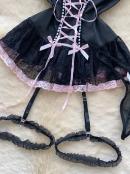 Women's Fashion Sexy Dress Lace Bow Decoration Design Slim Sexy Comfortable Dress Party Hotsweet Mini Dress New