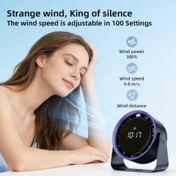 Cordless Wall Mount Fan USB Rechargeable 90° Tilt Quiet Desk Air Circulator Portable No Drill Fan for Home Office