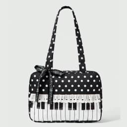 Cute Sweet Bow Heart Lace Polka Dot Pop Art Tote Bag, 2nd Gen Transparent Shoulder Bag with Music Note Badge & Doll Display, for