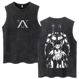 Washed Anime Hunter X Hunter GON·FREECSS Tank Tops Men Women Fashion Vintage Sleeveless T Shirt Cotton Casual Oversized Vests
