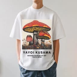 Yayoi Kusama T-shirt Japanese Artist Pop Art Polka Dot Pumpkin Infinity Mirrors Crewneck Casual Streetwear Y2k 2026 Summer Tees