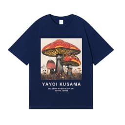 Yayoi Kusama T-shirt Japanese Artist Pop Art Polka Dot Pumpkin Infinity Mirrors Crewneck Casual Streetwear Y2k 2026 Summer Tees
