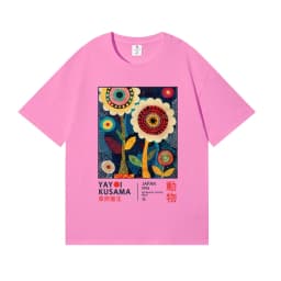 Yayoi Kusama T-shirt Japanese Artist Pop Art Polka Dot Pumpkin Infinity Mirrors Crewneck Casual Streetwear Y2k 2026 Summer Tees