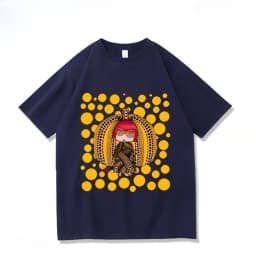 Yayoi Kusama T-shirt Japanese Artist Pop Art Polka Dot Pumpkin Infinity Mirrors Crewneck Casual Streetwear Y2k 2026 Summer Tees