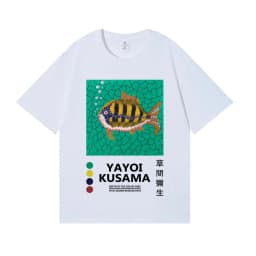 Yayoi Kusama T-shirt Japanese Artist Pop Art Polka Dot Pumpkin Infinity Mirrors Crewneck Casual Streetwear Y2k 2026 Summer Tees