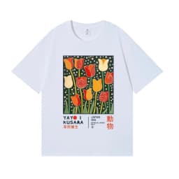 Yayoi Kusama T-shirt Japanese Artist Pop Art Polka Dot Pumpkin Infinity Mirrors Crewneck Casual Streetwear Y2k 2026 Summer Tees